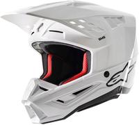 Alpinestars S-M5 Solid 2024 Casco da Motocross (bianco, S (55/56))