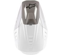 Alpinestars S-M5 Solid Picco del casco, bianco per maschi