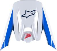 §Frontino Alpinestars Honda S-M5 Ece 22.06 Bianco-Blu-Rosso Lucido§