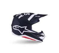 Alpinestars S-M7 Dasher Casco da motocross, nero opaco/bianco, M (57/58)