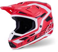Alpinestars Casco da motocross S-M7 Deed Nero-Rosso Taglia M