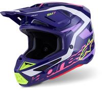 Casco Cross Alpinestars SM7 Deed Viola/RosaM Viola,Rosa