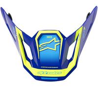 Alpinestars S-M7 Deed, picco male Blu/Giallo Fluo