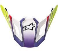 Alpinestars S-M7 Fuse, picco male Bianco/Giallo Fluo/Lilla