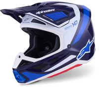 ALPINESTARS ALPINESTARS - Casco S-M7 Rise Blue / Bianco 2026 M