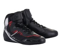 Scarpe moto Alpinestars FASTER-3 RIDEKNIT Nero Grigio Rosso Acceso 12