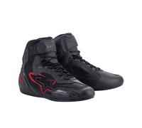 Alpinestars Faster 3 Rideknit, scarpe 12 US male Nero/Grigio Scuro/Rosso Fluo