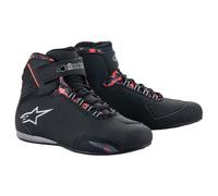 Alpinestars Sektor, scarpe impermeabili 7.5 US male Nero/Grigio Scuro/Rosso Fluo