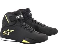Alpinestars Sektor Scarpe Moto, nero/giallo neon, Taglia 43,5