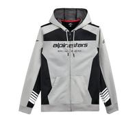 Alpinestars SESSIONS II 2 pile con cerniera/cappuccio e cappuccio argento - XXL