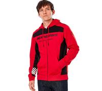 Alpinestars SESSIONS II 2 pile con cerniera/cappuccio e cappuccio - rosso - XL