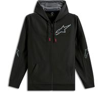 Alpinestars Sessions V3, felpa con cappuccio e zip S male Nero/Grigio