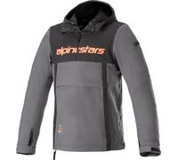Alpinestars Sherpa Giacca tessile moto, nero-grigio-rosso, taglia L per maschi
