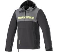 Alpinestars Sherpa Giacca tessile moto, nero-grigio-giallo, taglia XL