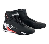 Alpinestars Sektor, scarpe 8.5 US male Nero/Bianco/Rosso Fluo