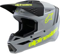 §Casco Cross Bambino Alpinestars SM3 Radium ECE06 Verde Verde Nero Giallo Fluo§