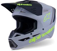 Alpinestars SM3 Radium, casco da motocross XXL male Opaco Grigio/Nero/Giallo Fluo