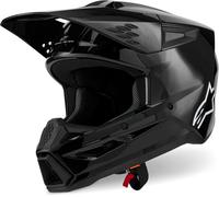 Casco da motocross Alpinestars S-M3 Solid nero 2XL