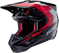 Alpinestars SM5 Honda Casco Motocross, nero-rosso, taglia S per maschi