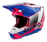 Alpinestars S-M5 Sail, casco da motocross M male Bianco/Fucsia/Blu/Nero
