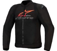 Alpinestars SMX Air Giacca tessile moto perforata, nero/rosso/bianco, Taglia XL