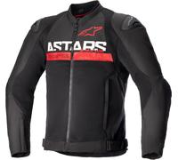 Alpinestars SMX Air Giacca tessile moto perforata, nero/rosso, Taglia S