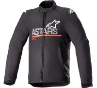 Alpinestars SMX giacca tessile moto impermeabile, nero/grigio/rosso, Taglia 3XL