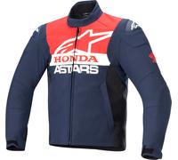 Alpinestars SMX Honda, giacca tessile impermeabile 4XL male Blu Scuro/Nero/Rosso Chiaro