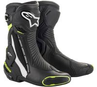 Alpinestars SMX Plus v2 Stivali moto, nero-bianco-giallo, taglia 45 per maschi