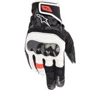Alpinestars SMX Z, guanti Drystar M male Nero/Bianco/Rosso Fluo