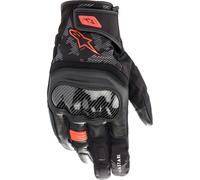 Alpinestars SMX Z, guanti Drystar S male Nero/Rosso Fluo