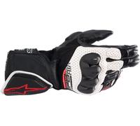 Alpinestars SP-8 Air Guanti da moto, nero/bianco/rosso, Taglia XL