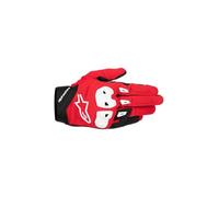 Alpinestars SP X 1 Guanti da Moto da Uomo Estivi con paraschiena e Touch Screen Rosso Chiaro/Nero/Bianco XL