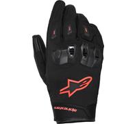 Alpinestars SP X Z WP Guanti impermeabili da motocicletta, nero/rosso neon, Taglia M