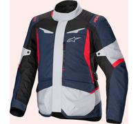 Alpinestars ST-1 impermeabile Giacca tessile moto, nero-rosso-blu, taglia 2XL per maschi