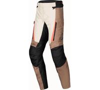 Alpinestars ST-1, pantaloni tessili impermeabili L male Marrone Chiaro/Beige/Nero/Rosso Fluo