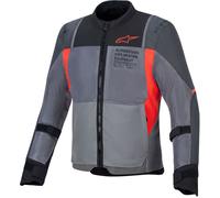 Alpinestars ST-2 Air Giacca tessile da moto, grigio-rosso, taglia 3XL per maschi