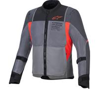 Alpinestars ST-2 Air Giacca tessile da moto, grigio/rosso, Taglia S