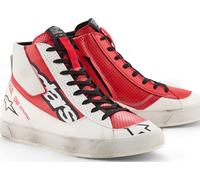Alpinestars Stated Flair Scarpe da motociclismo, bianco/rosso, Taglia 12,5