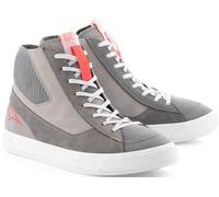 Alpinestars Scarpe dichiarate, certificate CE, leggere, design elegante e vestibilità comoda, Grigio chiaro/Rosso Fluo/Bianco, 46 EU