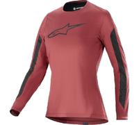 Alpinestars Stella A-Dura Dri Astar Maglia da bicicletta a maniche lunghe da donna, Rosso Borgogna, Taglia M