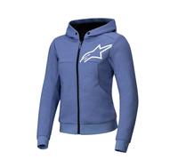 Felpa con cappuccio Alpinestars Stella Chrome V2 Sport Moto Moto Blu Viola...
