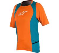 Alpinestars Stella Drop 2 SS Bicicletta donna Jersey, blu-arancione, taglia XS per donne