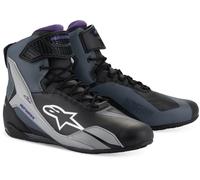 Alpinestars Stella Faster-4 Scarpe da moto da donna, nero-grigio-porpora, taglia 39 per donne