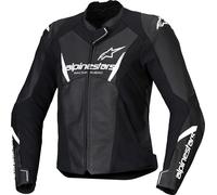 Alpinestars Stella Faster V3 Moto da donna Leather Jacke, nero-bianco, taglia 48 per donne