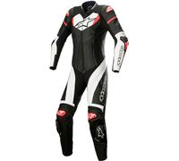 Alpinestars Stella GP Plus Abito da donna in pelle da moto da 1 pezzo, nero-bianco-rosso, taglia 44 per donne