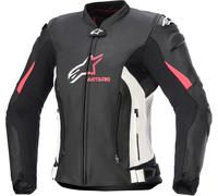 Alpinestars Stella GP Plus R V4 Moto da donna in pelle/tessuto, nero-bianco-rosa, taglia 38 per donne