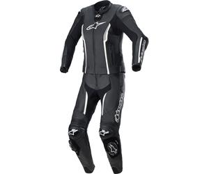 Alpinestars Stella Missile V2 Abito da donna in pelle a due pezzi, nero-bianco, taglia 48 per donne