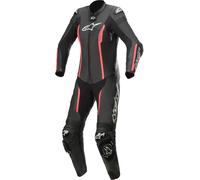 Alpinestars Stella Missile V2 One Piece Motorcycle Ladies Leather Suit, nero-rosa, taglia 46 per donne