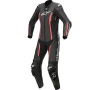 Alpinestars Stella Missile V2 One Piece Motorcycle Ladies Leather Suit, nero-rosa, taglia 48 per donne
